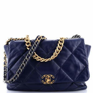 Chanel Maxi 19 Flap Bag Quilted Leather